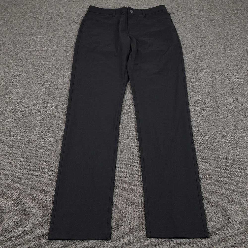 Vuori Pants Mens 32x32 Black Meta Pant Performance Chino Stretch Golf Casual